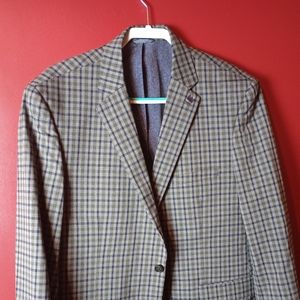 crown & ivy 44R Mens Blazer Blue & Gray